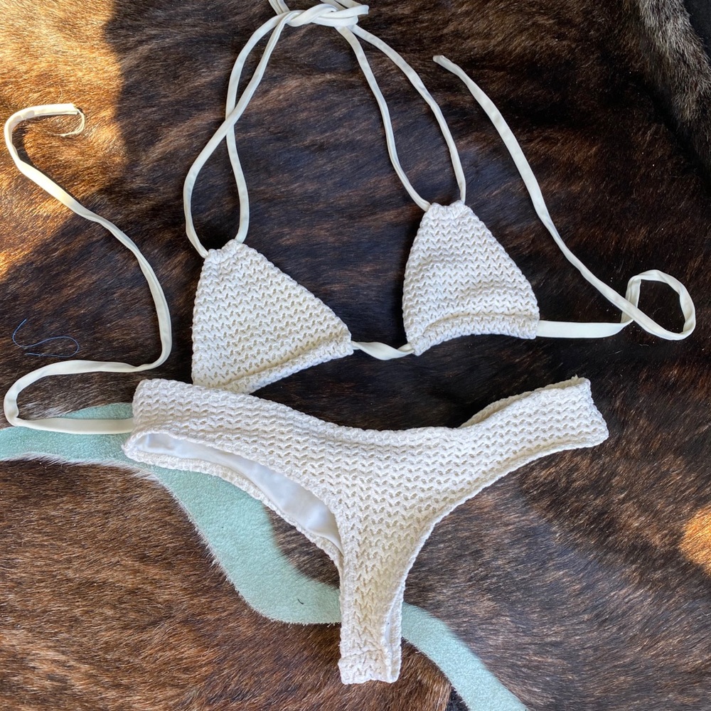 Cream crochet MONTCE swim!!!!